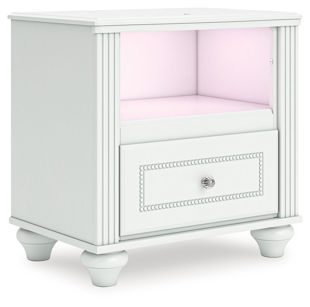 Kozlani - One Drawer Night Stand - White by Ashley – view 2