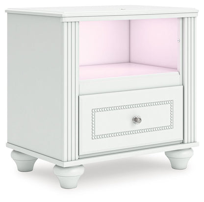 Kozlani - One Drawer Night Stand - White by Ashley – view 2