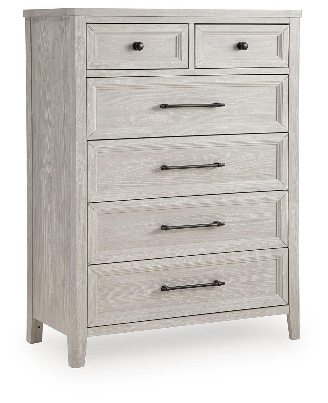 Darbonton - Six Drawer Chest - Dove White by Ashley – Accent Chests