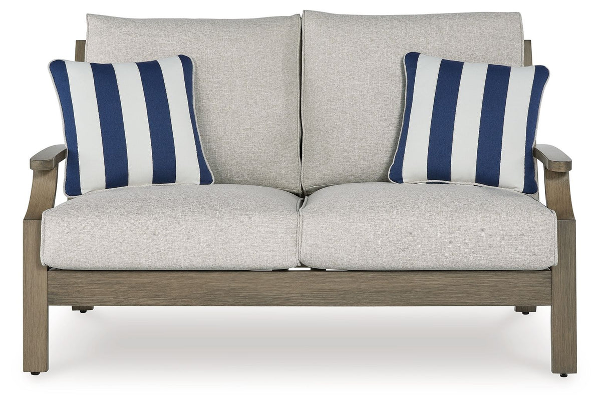 Rainier Ranch - Loveseat With Cushion - Brown / Beige by Ashley – view 2