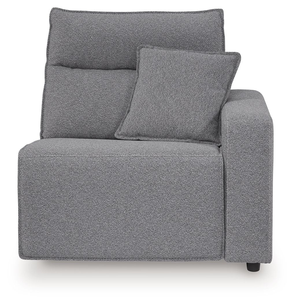 Modmax II - 8-Piece Power Reclining Sectional With LAF Press Back Power Chaise And Console - Salt And Pepper by Ashley – view 2