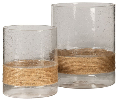 Eudocia - Candle Holder Set (Set of 2) - Clear by Ashley – Candles & Holders