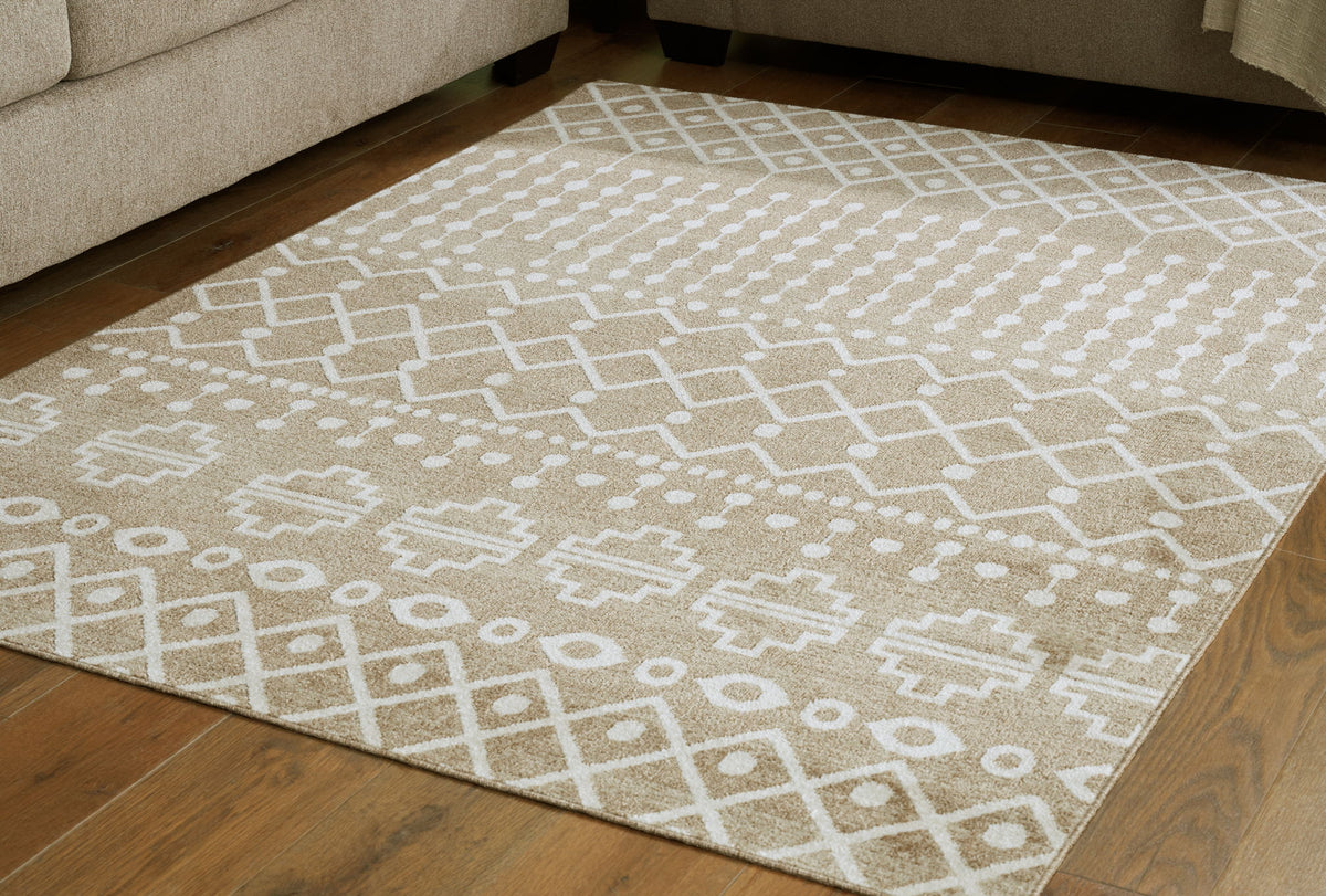 Bunchly - 5' x 7' Rug - Tan / Brown / Cream by Ashley – view 2