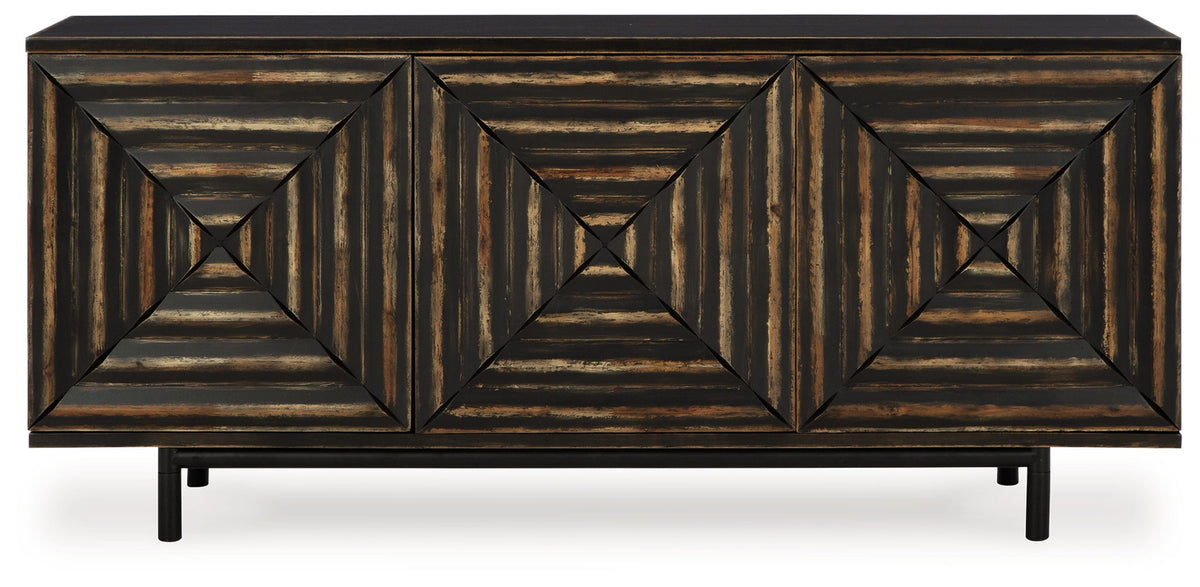 Fair Ridge - Accent Cabinet - Distressed Black by Ashley – view 2