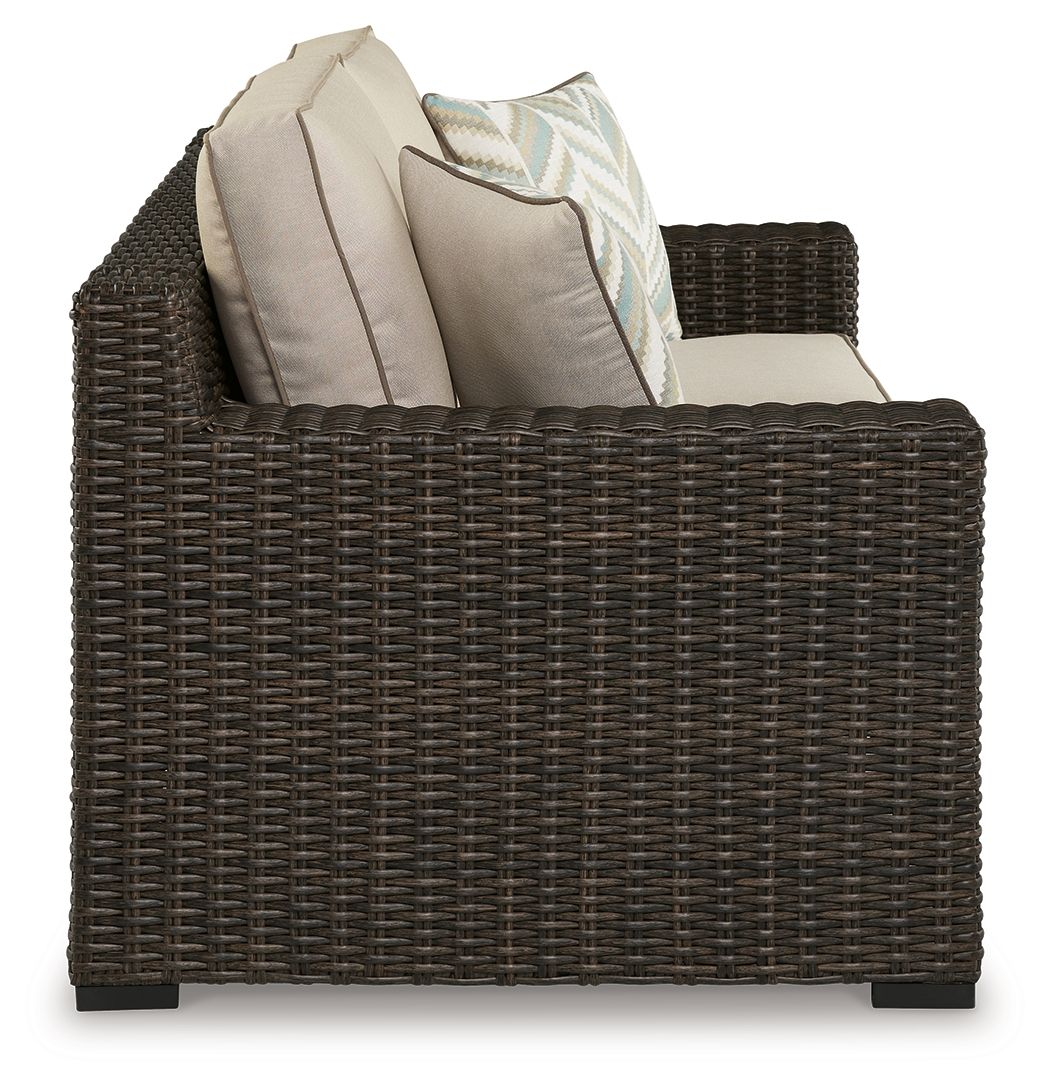 Coastline Bay - Loveseat With Cushion - Brown by Ashley – view 2
