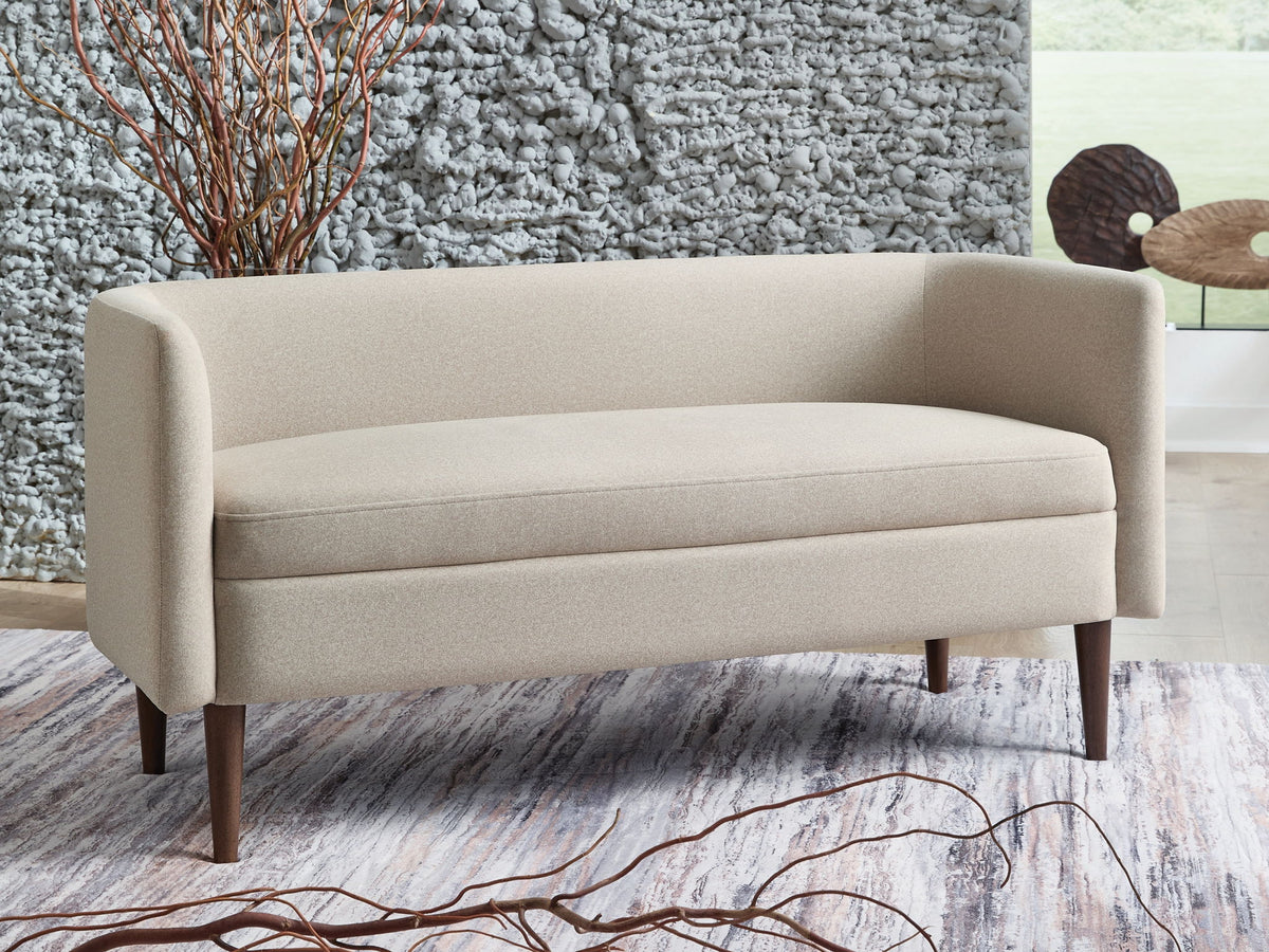 Wainner - Accent Bench - Beige by Ashley – view 2
