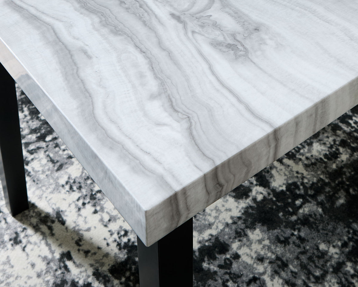 Mervannie - Square Dining Room Counter Table - Gray / Black by Ashley – view 2
