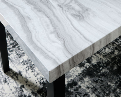 Mervannie - Square Dining Room Counter Table - Gray / Black by Ashley – view 2