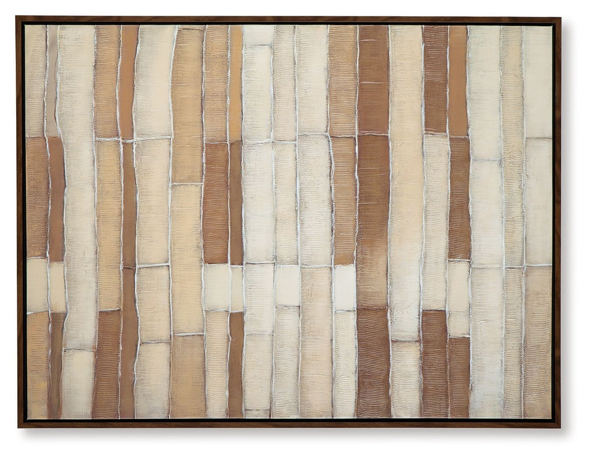 Kalanmore - Wall Art - Brown / Tan / White by Ashley – view 3