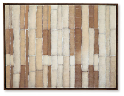 Kalanmore - Wall Art - Brown / Tan / White by Ashley – view 3