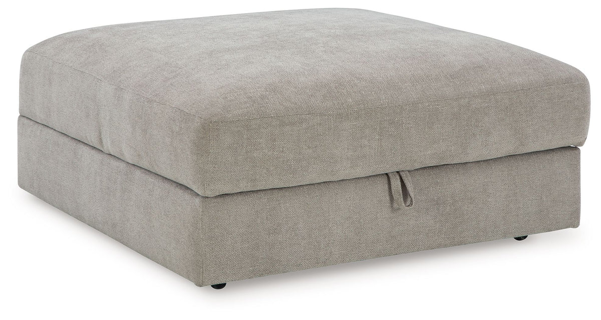 Aslan Court - 5 Pc. - 4-Piece Sofa Pit Sectional, Ottoman - Pebble – view 2