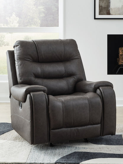 Femley - Rocker Recliner - Smoke by Ashley – view 3