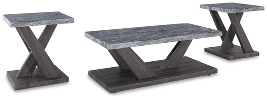 Bensonale - Occasional Table Set (Set of 3) - Brown / Gray by Ashley – Table Sets