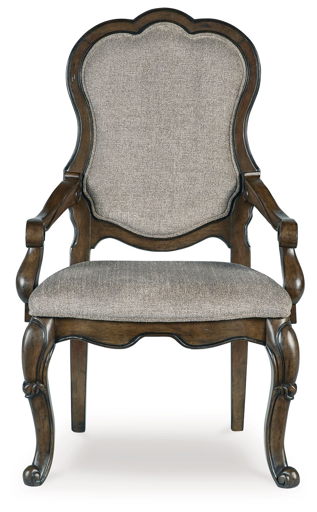 Maylee - Dining Upholstered Arm Chair (Set of 2) - Dark Brown by Ashley – view 3