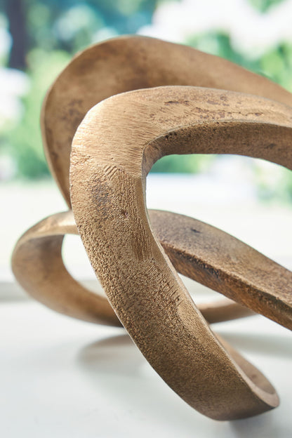 Dunnruck - Sculpture - Antique Brass Finish by Ashley – view 3
