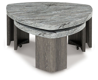 Surmour - Stacked Cocktail Table - Gray / Brown by Ashley – view 2