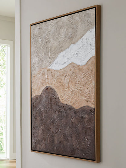 Fanthorne - Wall Art - Tan / Brown / White by Ashley – view 3