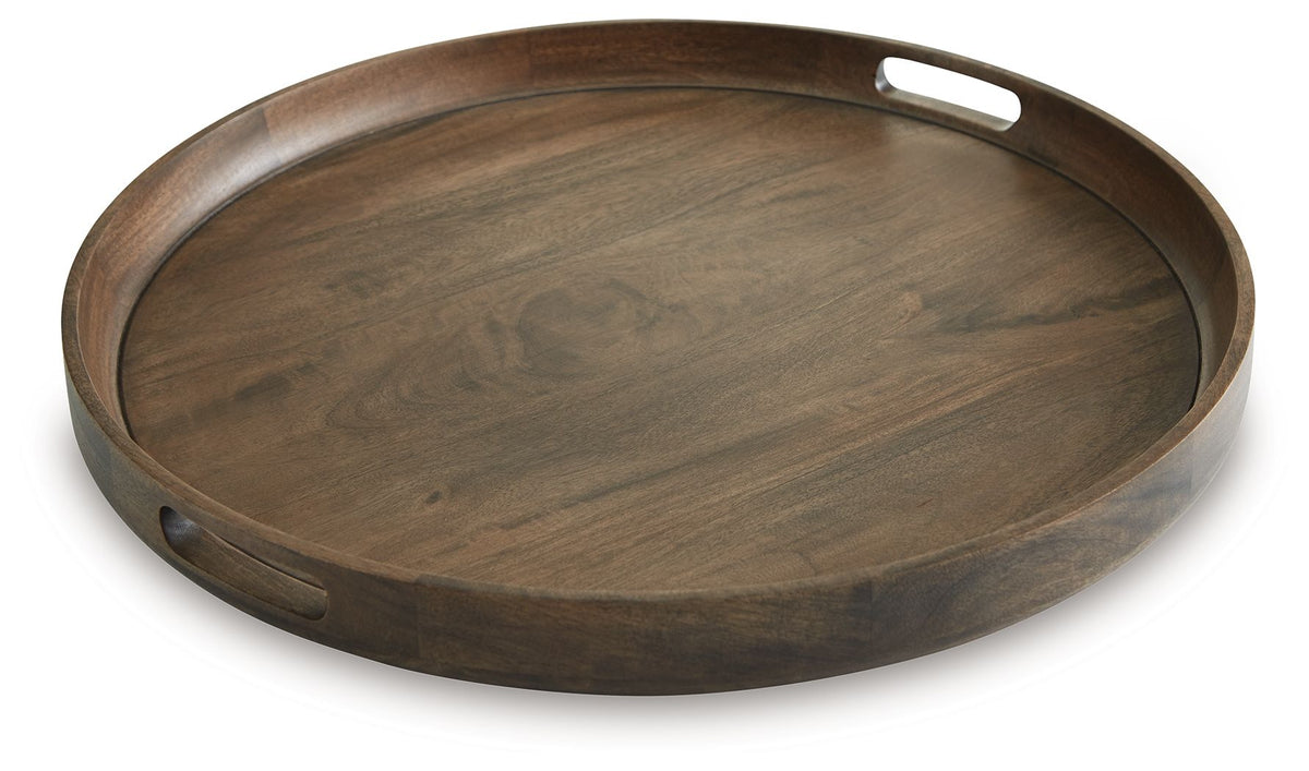 Webbworth - Tray - Gray Brown by Ashley – Trays
