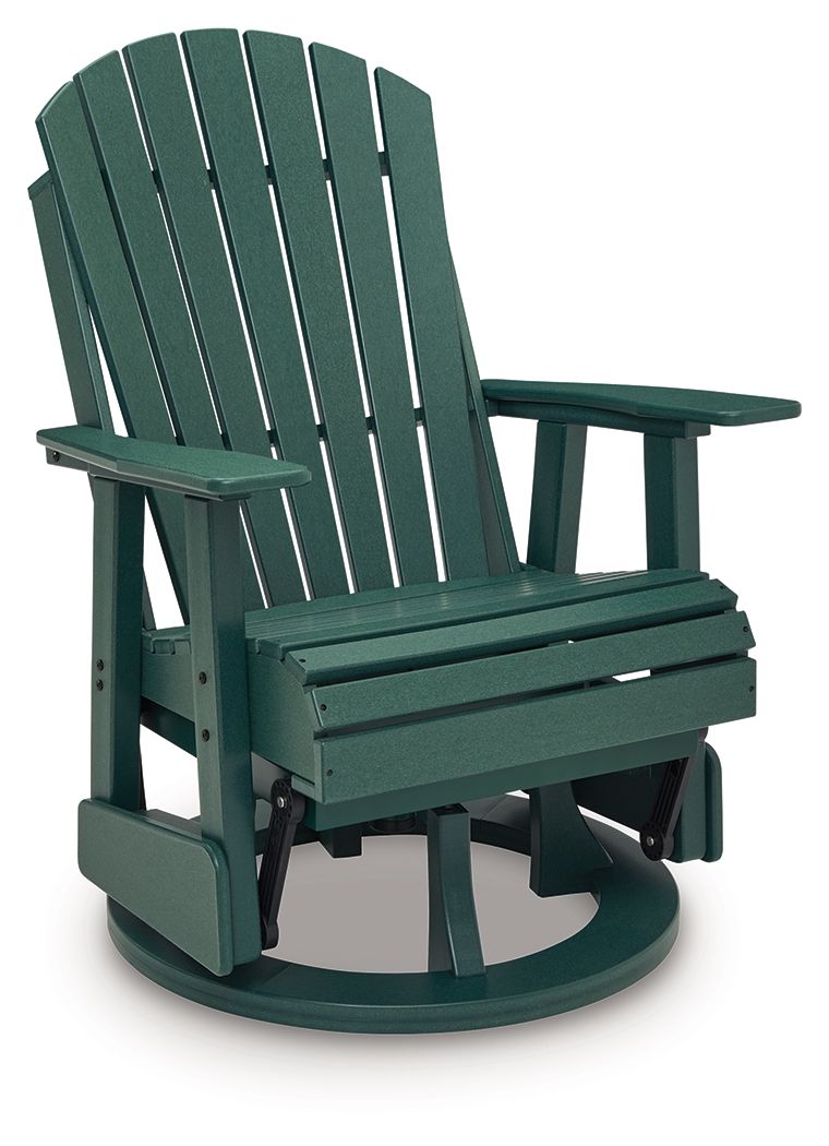 Shell Beach - Swivel Glider Chair - Green by Ashley – view 3