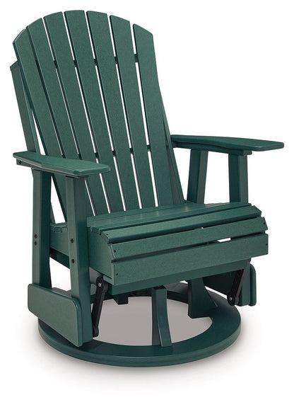 Shell Beach - Swivel Glider Chair - Green by Ashley – view 3