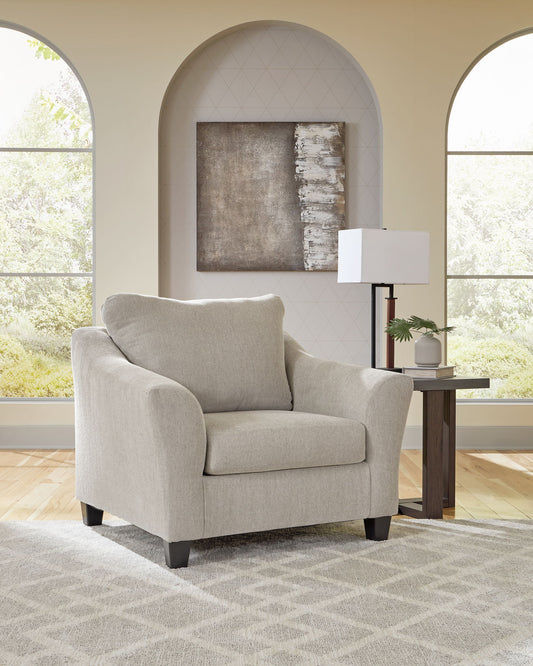 Willarae - 2 Pc. - Chair And A Half, Ottoman - Taupe – view 2