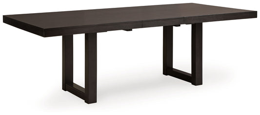 Neymorton - Rectangular Dining Room Butterfly Extension Table - Dark Grayish Brown by Ashley – Dining Tables with Extensions