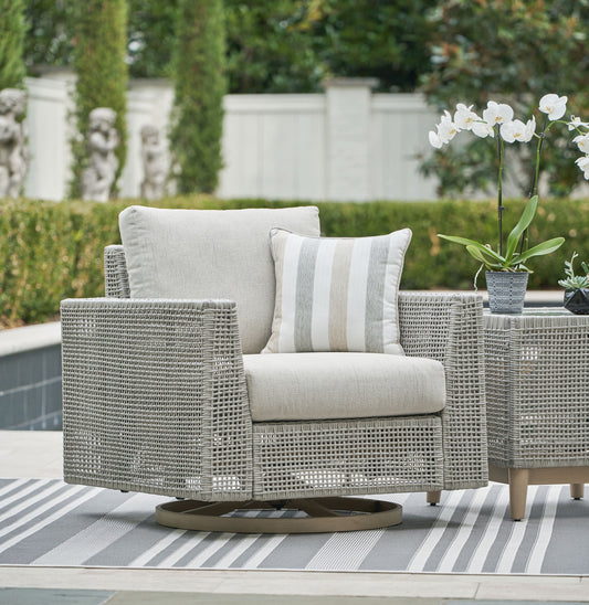 Seton Creek - Swivel Lounge With Cushion - Gray by Ashley – view 2