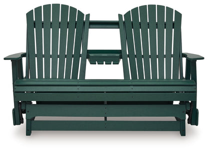 Shell Beach - Loveseat Glider - Green by Ashley – view 2