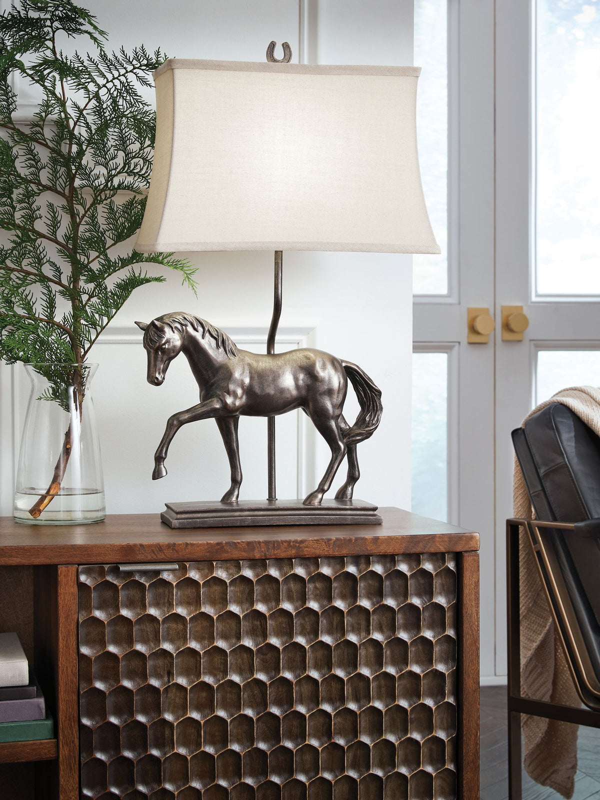 Sandorman - Poly Table Lamp - Bronze Finish by Ashley – view 3