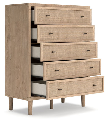 Cielden - Five Drawer Wide Chest - Two-Tone by Ashley – view 2