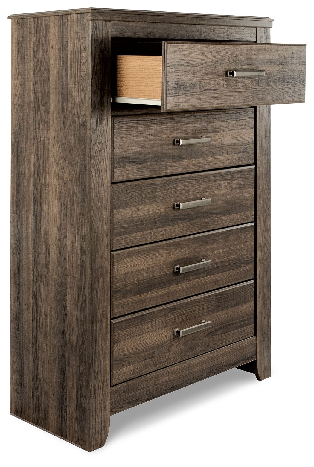 Juararo - Five Drawer Chest - Dark Brown by Ashley – view 2