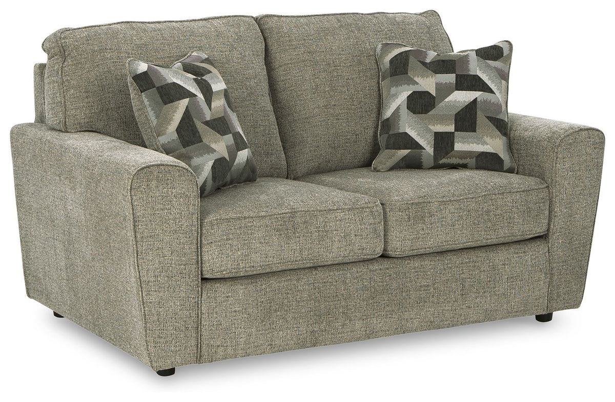 Cascilla - Loveseat - Pewter by Ashley – Stationary Loveseats