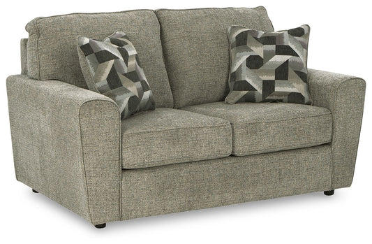 Cascilla - Loveseat - Pewter by Ashley – Stationary Loveseats