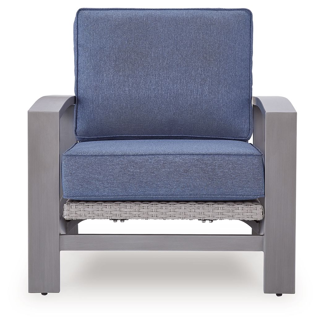 Half Moon Beach - Spring Lounge Chair - Blue / Gray by Ashley – view 2