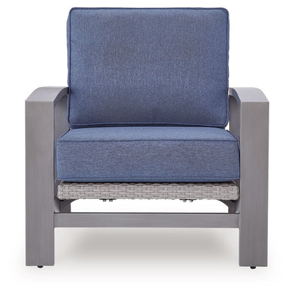 Half Moon Beach - Spring Lounge Chair - Blue / Gray by Ashley – view 2