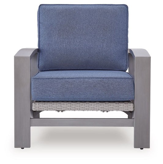 Half Moon Beach - Spring Lounge Chair - Blue / Gray by Ashley – view 2