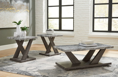 Bensonale - Occasional Table Set (Set of 3) - Brown / Gray by Ashley – view 3