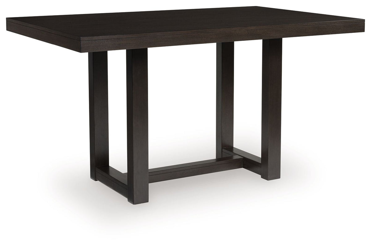 Neymorton - Rectangular Dining Room Counter Table - Dark Grayish Brown by Ashley – Counter Tables