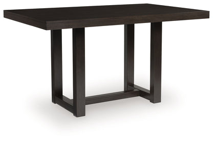 Neymorton - Rectangular Dining Room Counter Table - Dark Grayish Brown by Ashley – Counter Tables