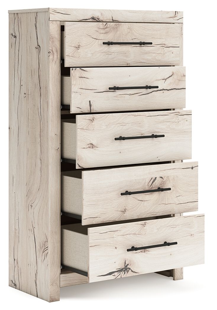 Lawroy - Five Drawer Chest - Light Natural – view 2