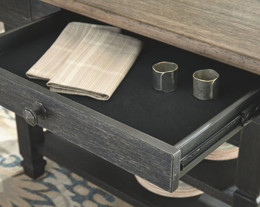Tyler Creek - Rectangular Dining Room Counter Table - Black / Gray by Ashley – view 2