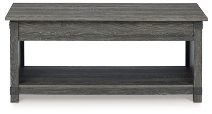 Freedan - Rect Lift Top Cocktail Table - Grayish Brown by Ashley – view 2