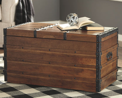 Kettleby - Storage Trunk - Brown by Ashley – view 2