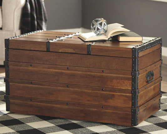 Kettleby - Storage Trunk - Brown by Ashley – view 2