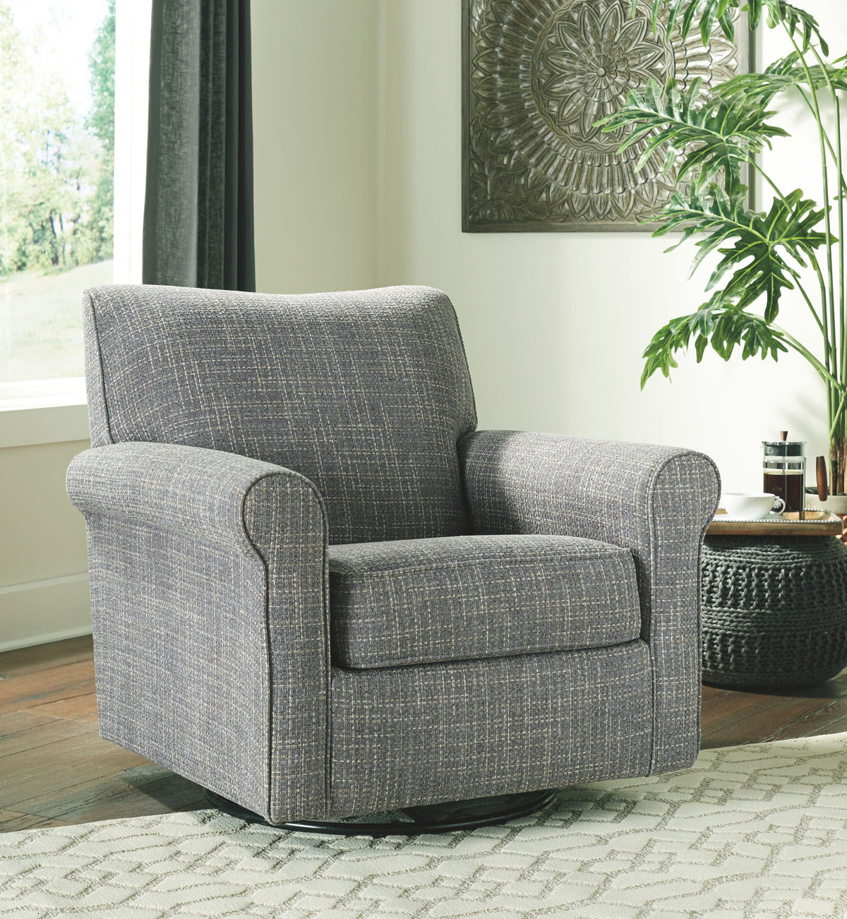 Renley - Swivel Glider Accent Chair by Ashley – view 5