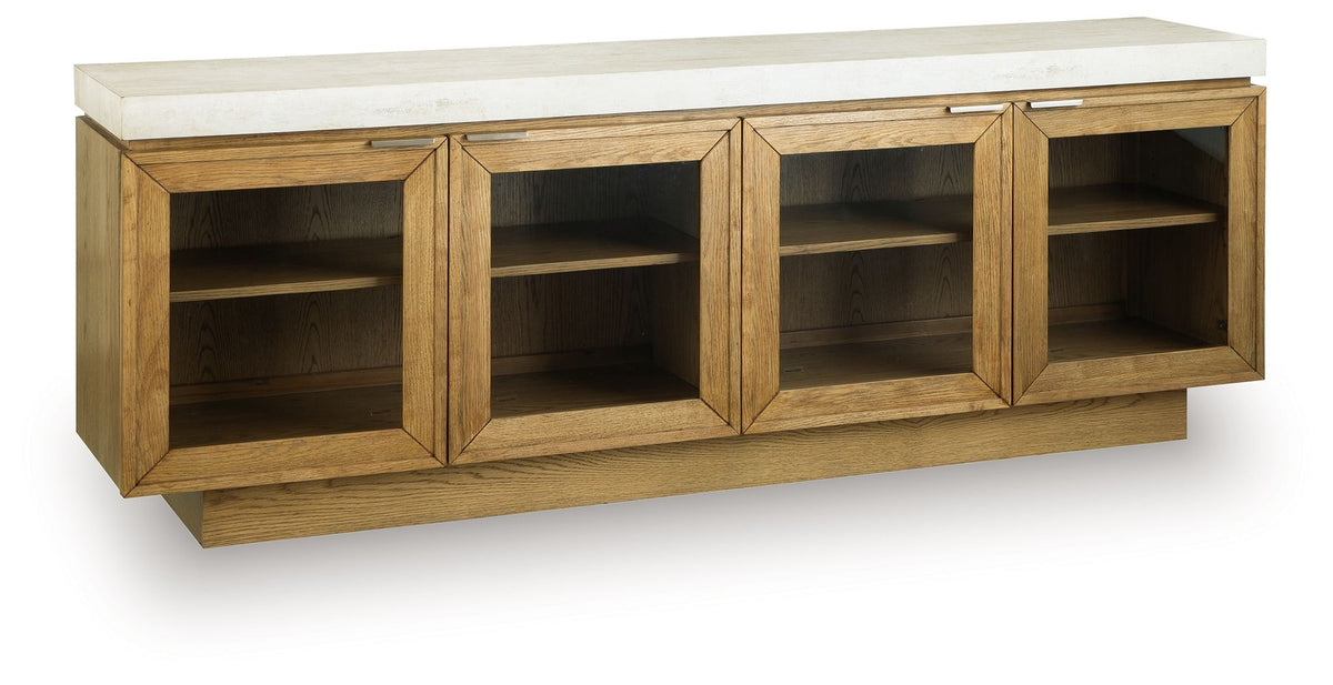 Adanworth - Accent Cabinet - Light Brown / Gray by Ashley – Accent Cabinets