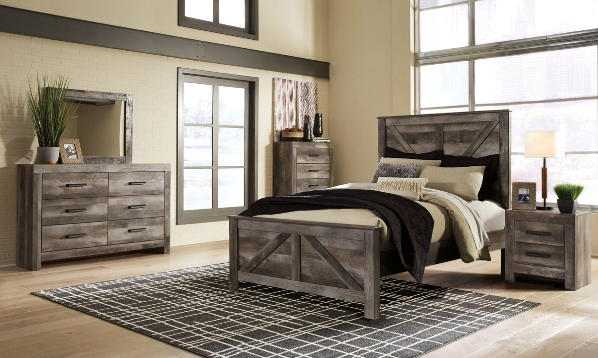 Wynnlow - Crossbuck Panel Bedroom Set by Ashley – 6 Piece Bedroom Sets