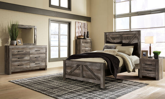 Wynnlow - Crossbuck Panel Bedroom Set by Ashley – 6 Piece Bedroom Sets