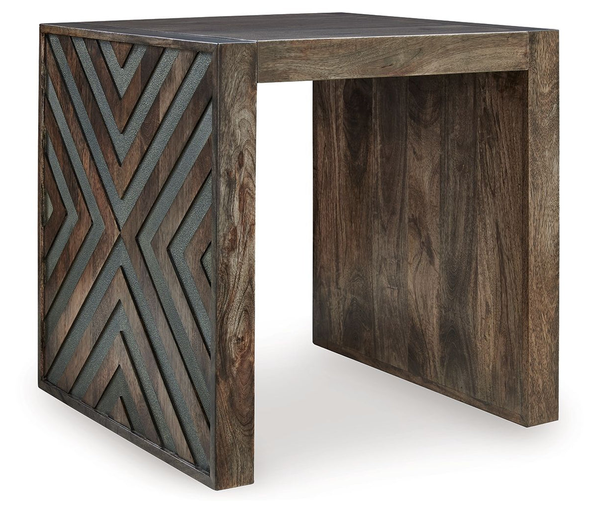 Dreggan - Square End Table - Brown by Ashley – End Tables