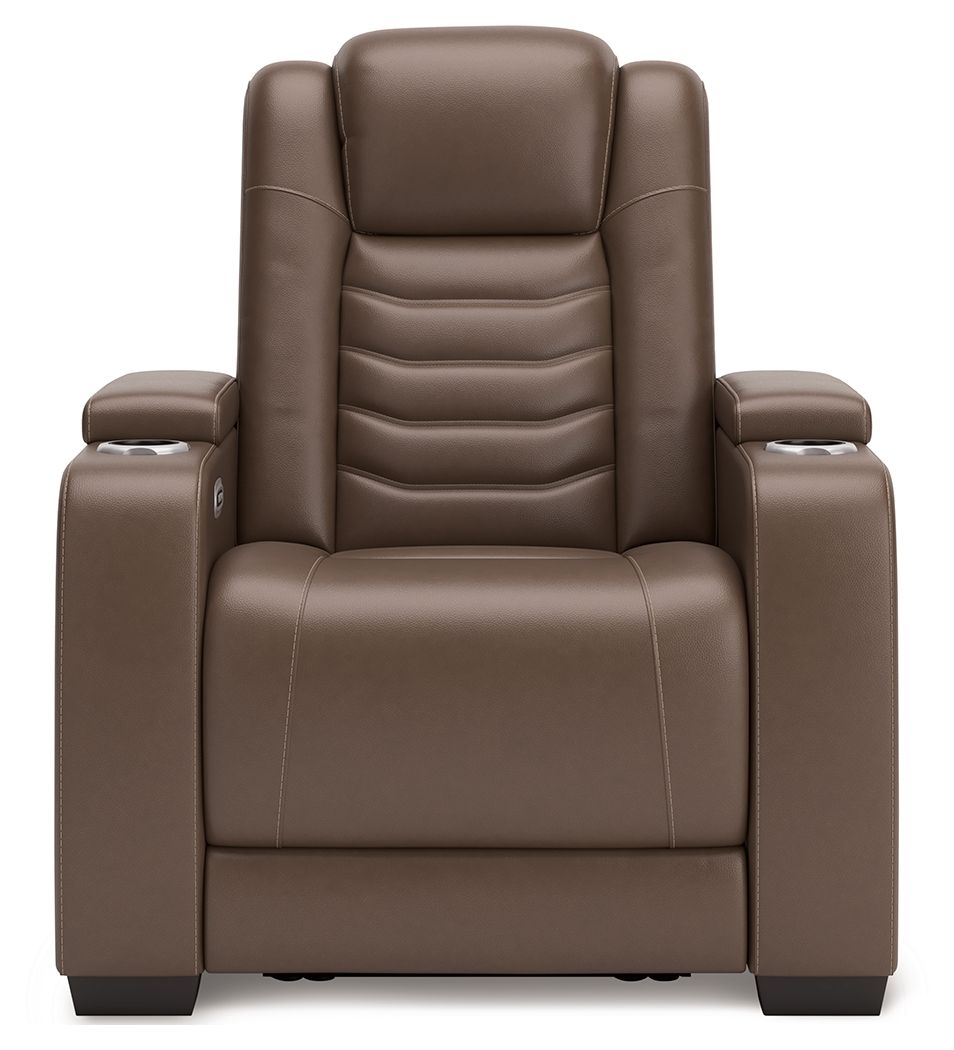 High Impact - Power Recliner / Adj Headrest - Tobacco by Ashley – view 2